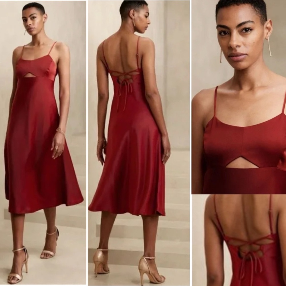 NWT Red Banana Republic Cut-Out Slip Dress